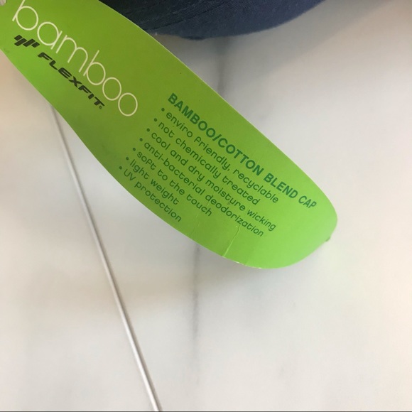 2/$20 Unisex NWT Flexfit Hat Bamboo Navy - Picture 5 of 5